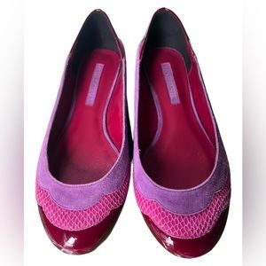 Lovely People Red Patent Purple Suede pink Snakeskin Ballerina Flats
